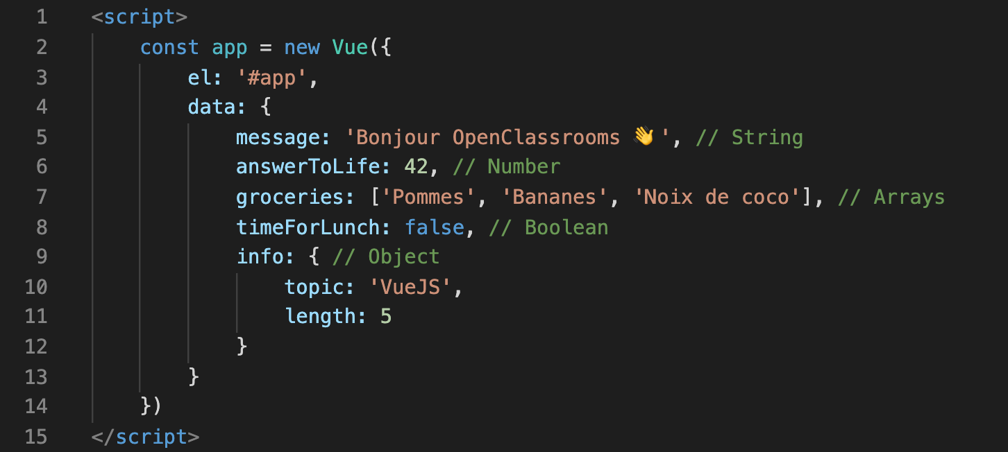 Afficher Une Variable Javascript Dans Une Page Html Créez votre première application Vue.js - Créez une application web